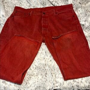 Vintage Levi’s 501xx, Size 42x32. Red